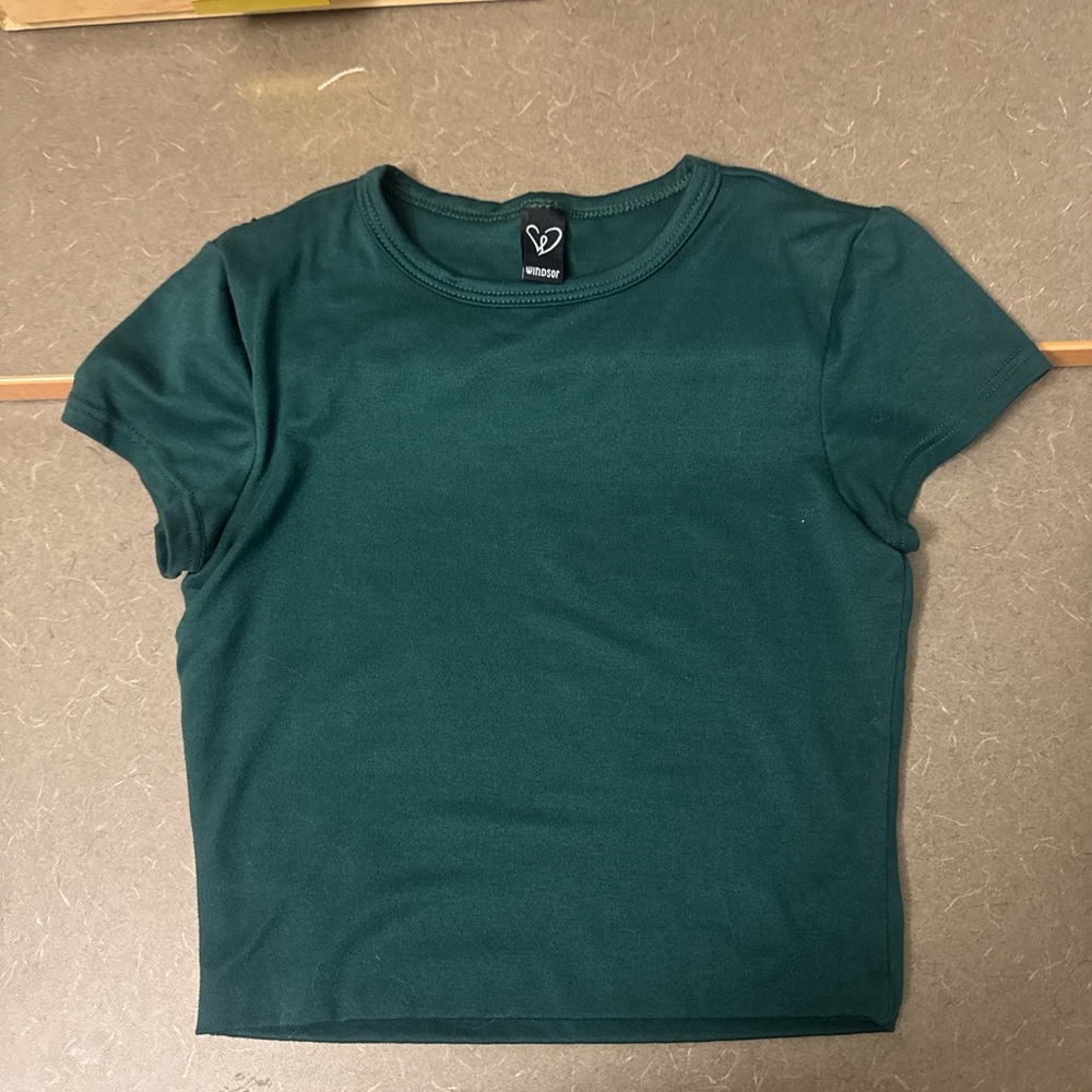 Windsor Deep Teal Crop Top